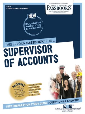 cover image of Supervisor of Accounts
